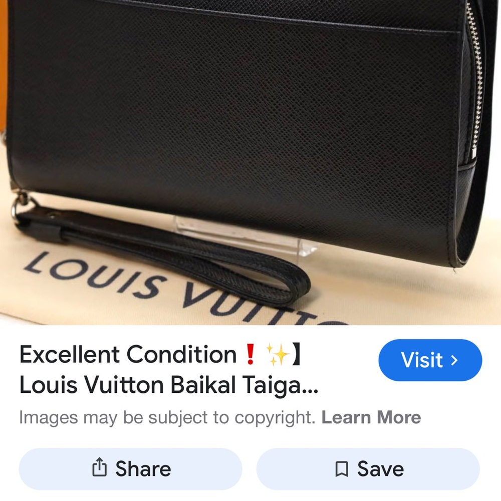 Louis Vuitton Designer black Women's clutch or wristlet. Very good condition❤️ - Picture 8 of 10
